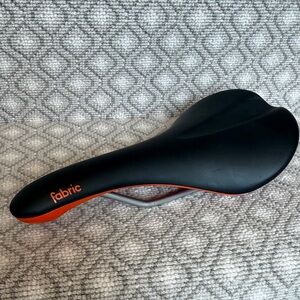 Black and Orange Bike Saddle - Comfort Road/Trail Seat